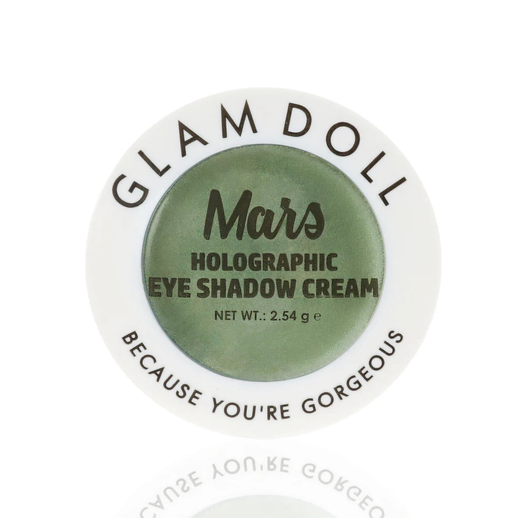 Glamdoll Mars Holographic Eyeshadow Cream - Green