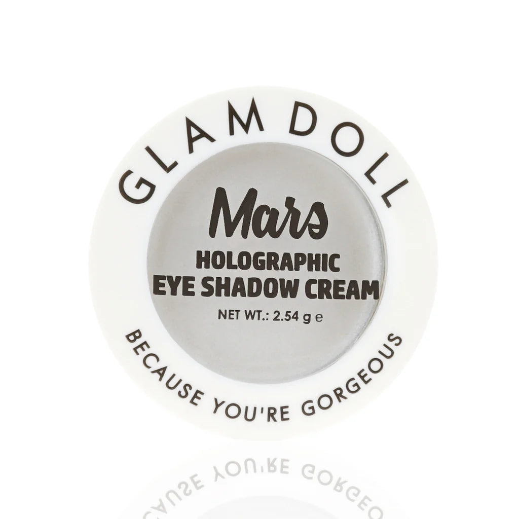 Glamdoll Mars Holographic Eyeshadow Cream - White Glitter