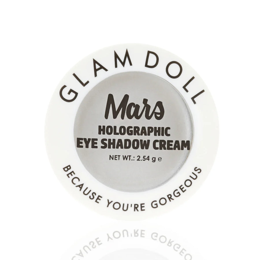 Glamdoll Mars Holographic Eyeshadow Cream - White Glitter