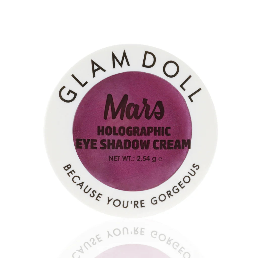 Glamdoll Mars Holographic Eyeshadow Cream - Purple