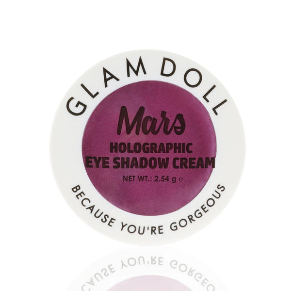 Glamdoll Mars Holographic Eyeshadow Cream - Purple