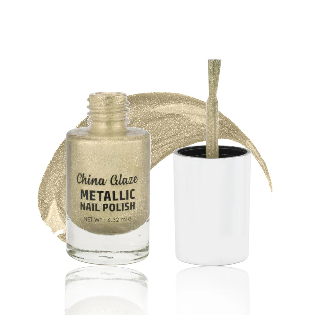 Glamdoll China Glaze Metallic Nail Polish - Light Gold
