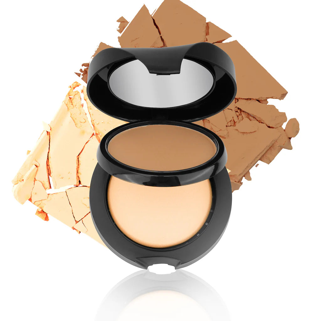 Glamdoll Flawless Dual Face Powder - Dark Brown