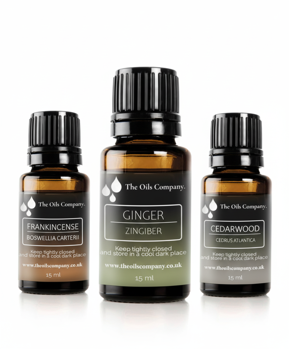 Earth & Spice Grounding Trio (Frankincense, Ginger & Cedarwood) - image 1