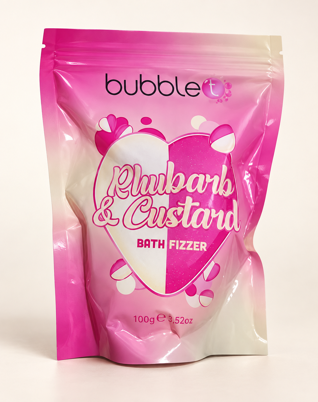 Bubble T Rhubarb & Custard Bath Fizz